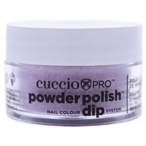 Pro Powder Polish Nail Colour Dip System - Fuchsia Pink Glitter by Cuccio Colour for Women - 0.5 oz Nail Powder 0.5 oz