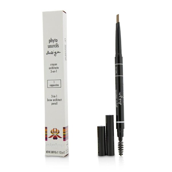 Sisley Phyto Sourcils Design 3 In 1 Brow Architect Pencil - # 1 Cappuccino 2x0.2g/0.007oz 1 Cappuccino / 2x0.2g/0.007oz