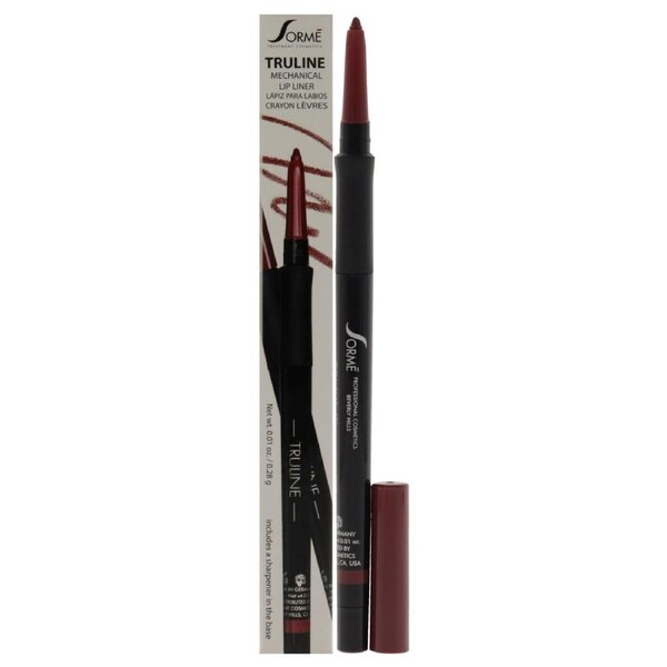 Truline Mechanical Lipliner - MPL02 Wine by Sorme Cosmetics for Women - 0.01 oz Lip Liner 0.01 oz