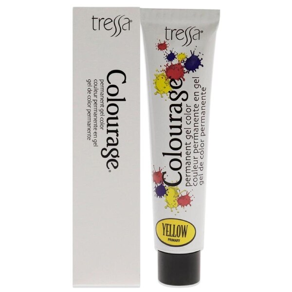 Colourage Permanent Gel Color - Yellow Concentrate by Tressa for Unisex - 2 oz Hair Color 2 oz