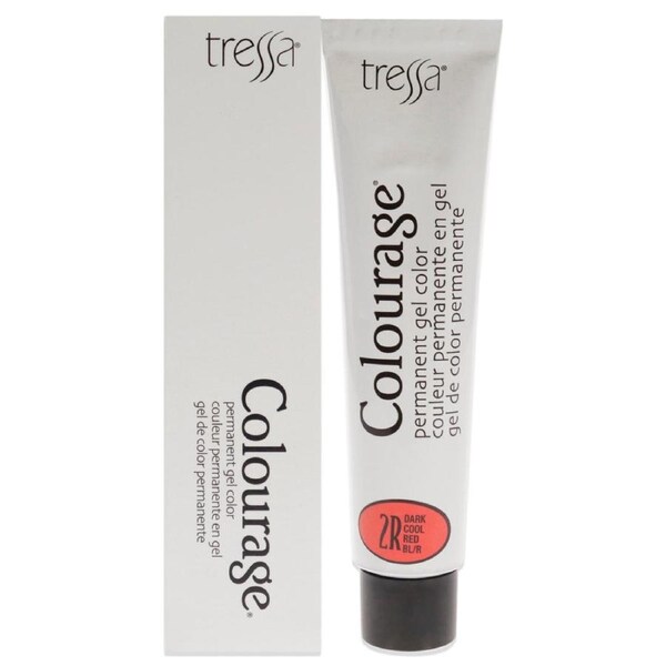 Colourage Permanent Gel Color - 2R Dark Cool Red by Tressa for Unisex - 2 oz Hair Color 2 oz