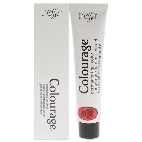 Colourage Permanent Gel Color - 5NC Medium Chestnut Copper Brown by Tressa for Unisex - 2 oz Hair Color 2 oz