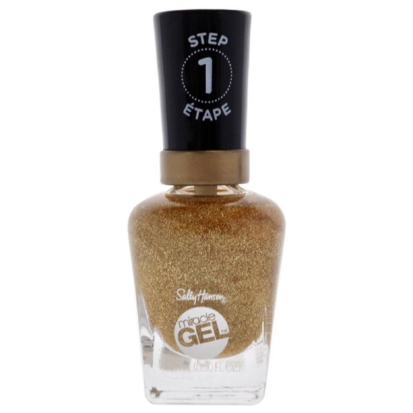 Miracle Gel Nail Polish - 155 Five Golden Blings by Sally Hansen for Women - 0.5 oz Nail Polish 0.5 oz