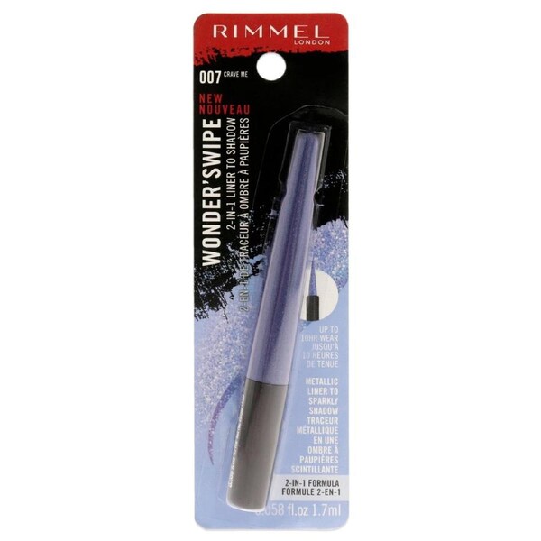 Wonder Swipe 2-in-1 Liner to Shadow - 007 Crave Me by Rimmel London for Women - 0.058 oz Eyeliner 0.058 oz