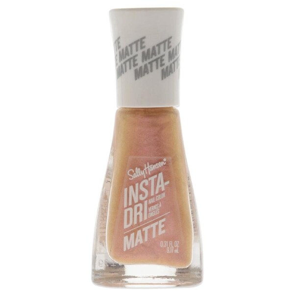Insta-Dri Nail Color Matte - 017 Rose Flush by Sally Hansen for Women - 0.31 oz Nail Polish 0.31 oz