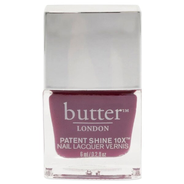Patent Shine 10X Nail Lacquer - Broody by Butter London for Women - 0.2 oz Nail Polish 0.2 oz
