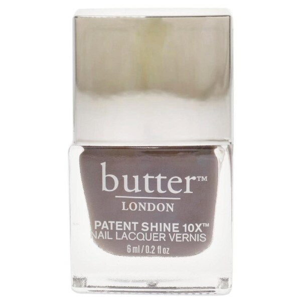 Patent Shine 10X Nail Lacquer - Mink Grey by Butter London for Women - 0.2 Nail Polish 0.2 oz