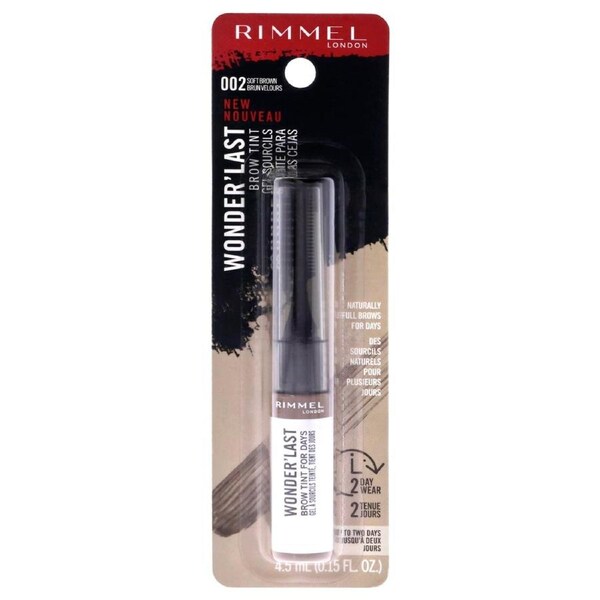 Wonder Last Brow Tint - 002 Soft Brown by Rimmel London for Women - 0.15 oz Eyebrow 0.15 oz