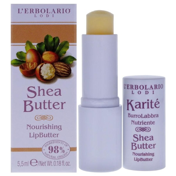 Nourishing Lips Butter - Shea Butter by LErbolario for Women - 0.18 oz Lip Balm 0.18 oz