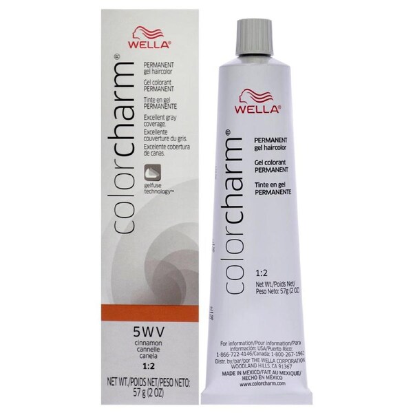 Color Charm Permanent Hair Color Gel - 5WV Cinnamon by Wella for Women - 2 oz Hair Color 2 oz