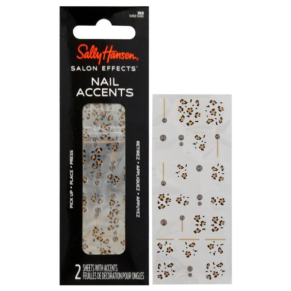 Salon Effects Nail Accents - 103 Wild Side by Sally Hansen for Women - 40 Pc Sticker 40 Pc