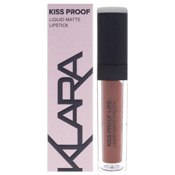 Kiss Proof Lipstick Liquid Matte - 14 Chocolate Temptation by Klara for Women - 0.27 oz Lipstick 0.3 oz