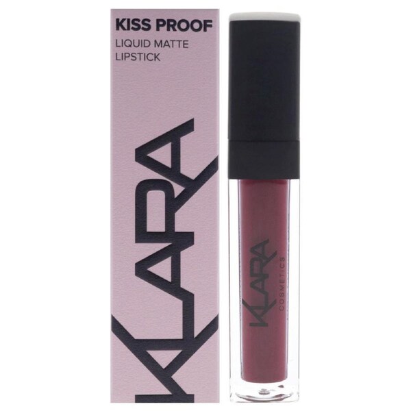 Kiss Proof Lipstick Liquid Matte - 16 Sexy Marsala by Klara for Women - 0.27 oz Lipstick 0.3 oz