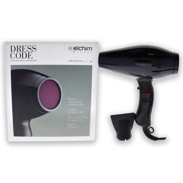 Dress Code - Black by Elchim for Unisex - 1 Pc Hair Dryer 1 Pc