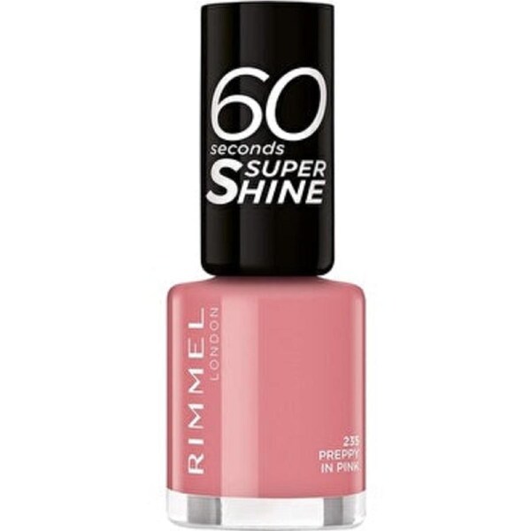 Rimmel London 60 Seconds Super Shine 235 Preppy In Pink Nail Polish 8ml 8ml