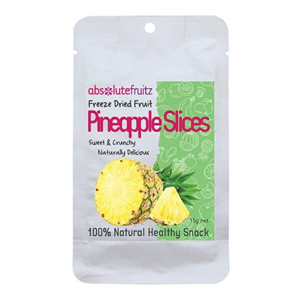 Absolute Fruitz AbsoluteFruitz Freeze Dried Pineapple Slices 15g 15g