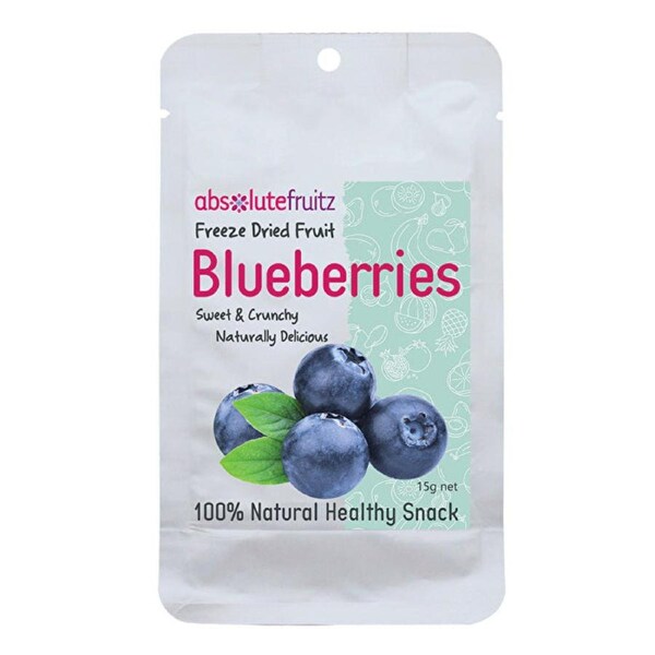Absolute Fruitz AbsoluteFruitz Freeze-Dried Whole Blueberries 15g 15g