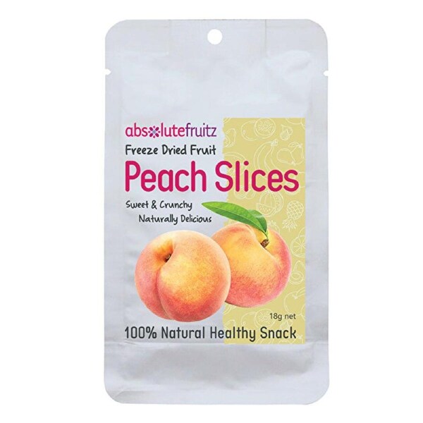 Absolute Fruitz AbsoluteFruitz Freeze Dried Peach Slices 18g 18g