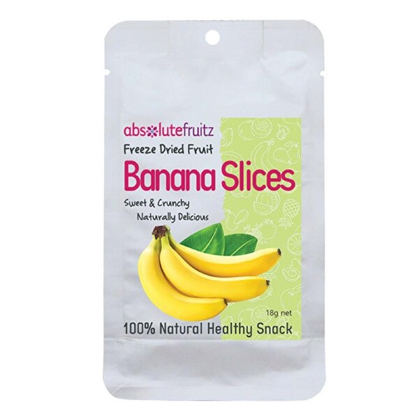 Absolute Fruitz AbsoluteFruitz Freeze Dried Banana Slices 18g 18g
