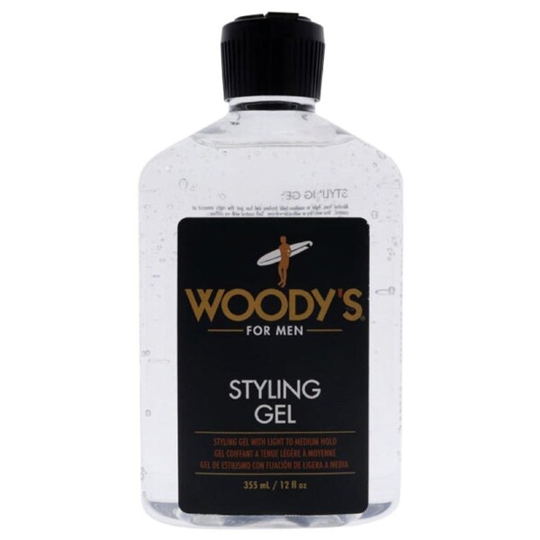 Styling Gel by Woodys for Men - 12 oz Gel 12 oz