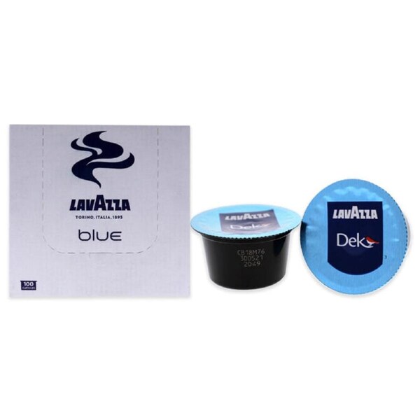 Blue Dek Roast Ground Coffee Pods by Lavazza for Unisex - 100 Pods Coffee 100 Pods