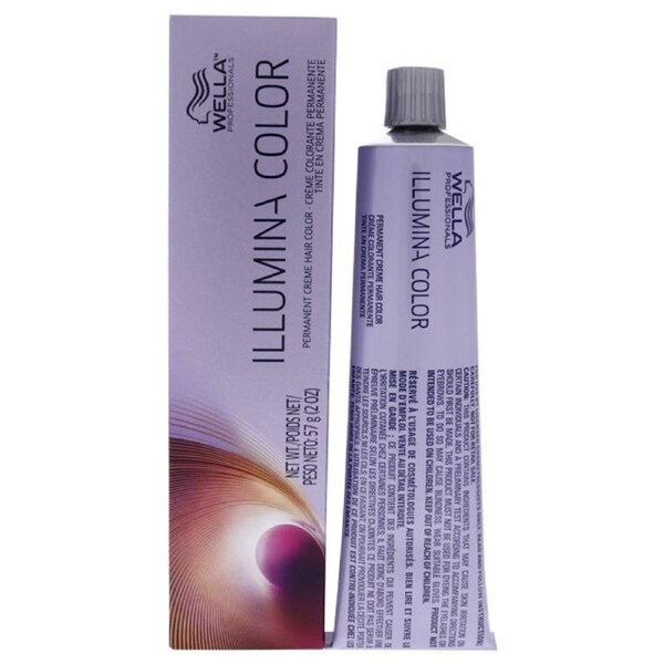Illumina Color Permanent Creme Hair Color - 5 35 Light Brown-Gold Red Violet by Wella for Unisex - 2 oz Hair Color 2 oz