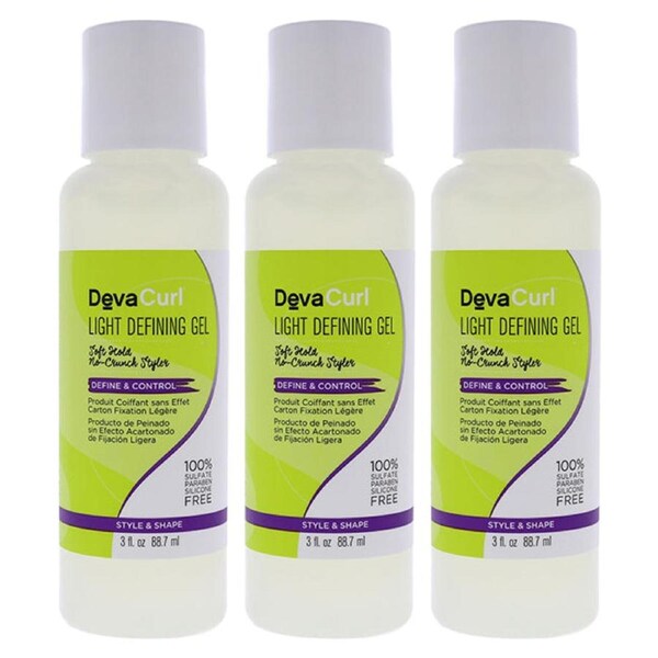 DevaCurl Light Defining Gel by DevaCurl for Unisex - 3 oz Gel - Pack of 3 3 oz