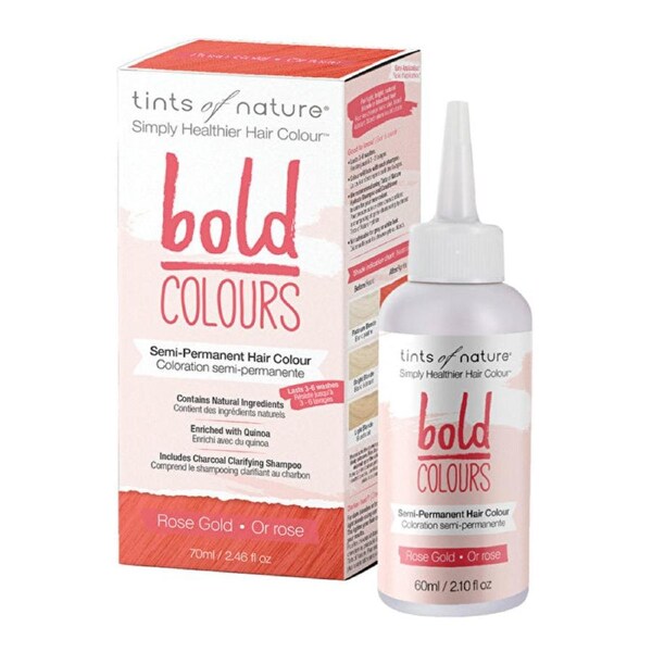 Tints of Nature Bold Colours (Semi-Permanent Hair Colour) Rose Gold 70ml 70ml