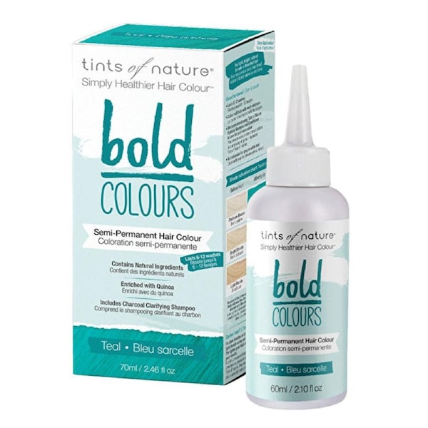 Tints of Nature Bold Colours (Semi-Permanent Hair Colour) Teal 70ml 70ml