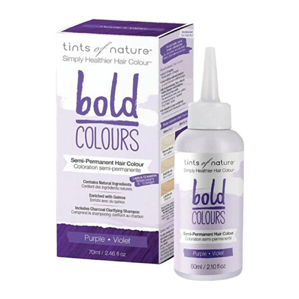 Tints of Nature Bold Colours (Semi-Permanent Hair Colour) Purple 70ml 70ml