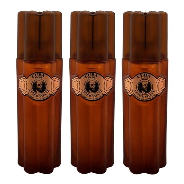 Cuba Gold by Cuba for Men - 3.3 oz Aftershave - Pack of 3 3.3 oz