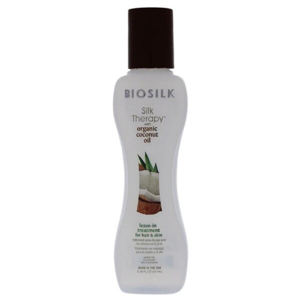 Silk Therapy with Organic Coconut Oil Leave-In Treatment by Biosilk for Unisex - 2.26 oz Treatment 2.26 oz