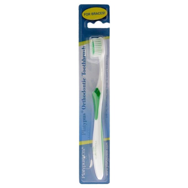 Orthodontic Toothbrush by Platypus for Unisex - 1 Pc Toothbrush 1 Pc