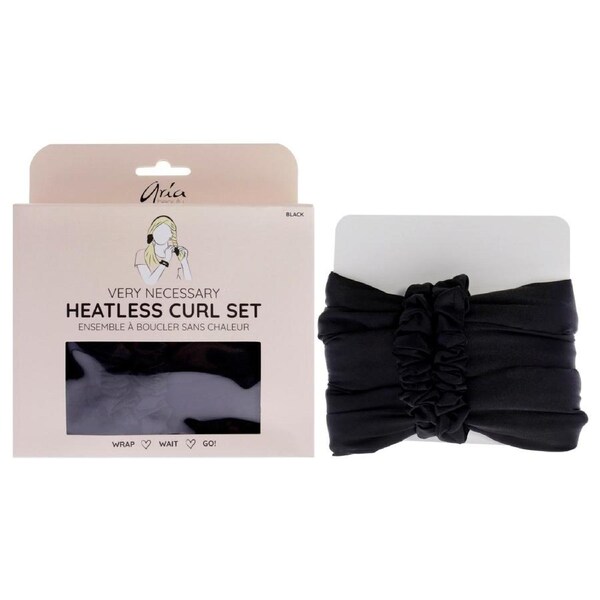 Very Necessary Heatless Curl Set - Black by Aria Beauty for Women - 1 Pc Roller 1 Pc