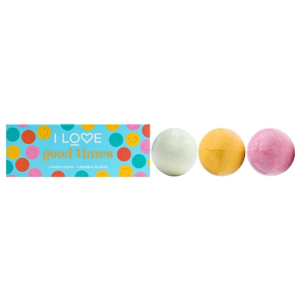 Good Times Bath Fizzer Pack by I Love Cosmetics for Women - 3 x 5.30 oz Bath Bombs 3 x 5.30 oz