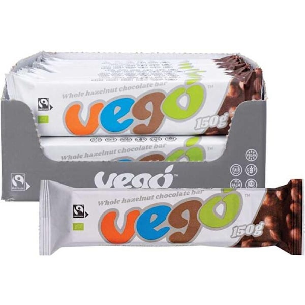Vego Whole Hazelnut Chocolate Bar 20x150g 20x150g