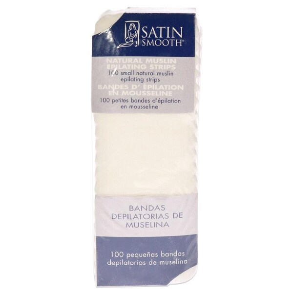 Small Muslin Epilating Strips by Satin Smooth for Women - 100 Pc Strips 100 Pc