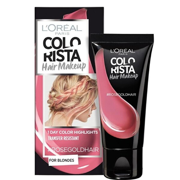 L`Oreal Paris L'Oreal Paris, Colorista Hair Makeup, Semi-Permanent Hair Dye, #ROSEGOLDHAIR, 30 ml 30 ml