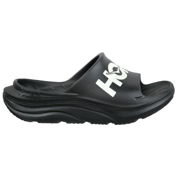 Hoka Unisex Ora Athletic Slide Black/White US Men's 4/Women's 6