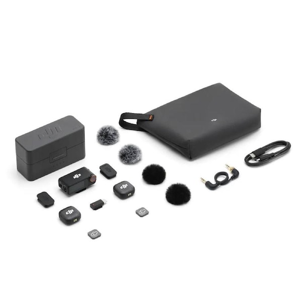 DJI Mic 3 (2 TX + 1 RX + Charging Case) Black