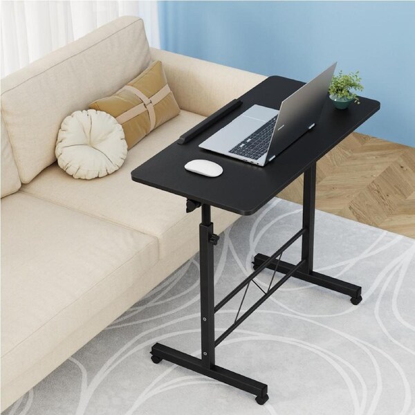 Artiss Laptop Desk Portable Mobile Computer Desk Stand Adjustable Bed Desk Table Black