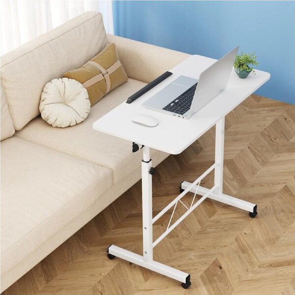 Artiss Laptop Desk Portable Mobile Computer Desk Stand Adjustable Bed Desk Table White