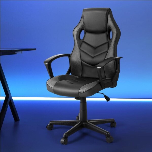 Artiss Gaming Office Chair Computer Executive Racing Chairs High Back Grey