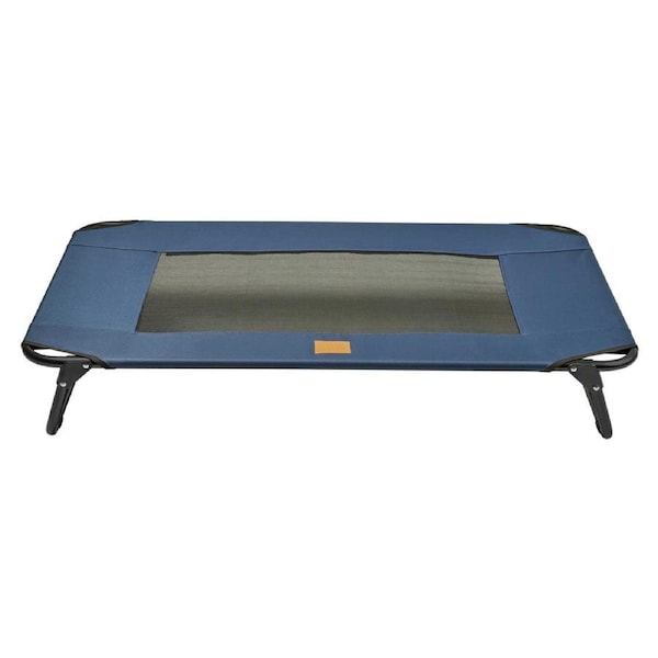 Buddy & Belle Deluxe Outdoor Raised Dog Bed Navy Large / Navy