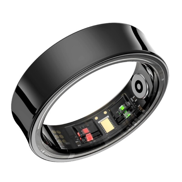 FORGE Arcus Stainless Steel Smart Ring Black / 8