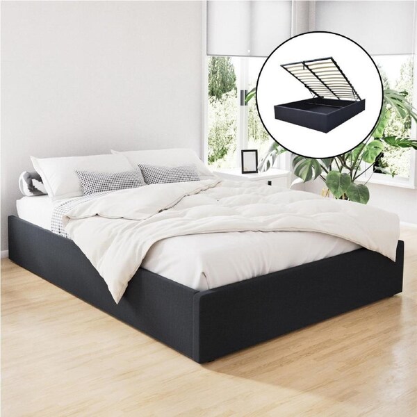 Artiss Double Queen Bed Frame Bed Base Gas Lift Queen