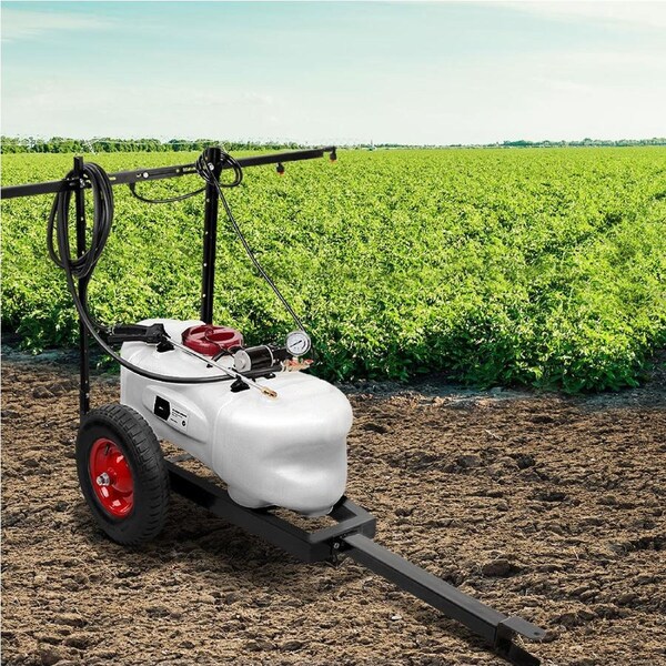 Giantz Weed Sprayer Spot Spray Garden Farm ATV 12V Pump Trailer 1.5m Boom w/ Cart 100L