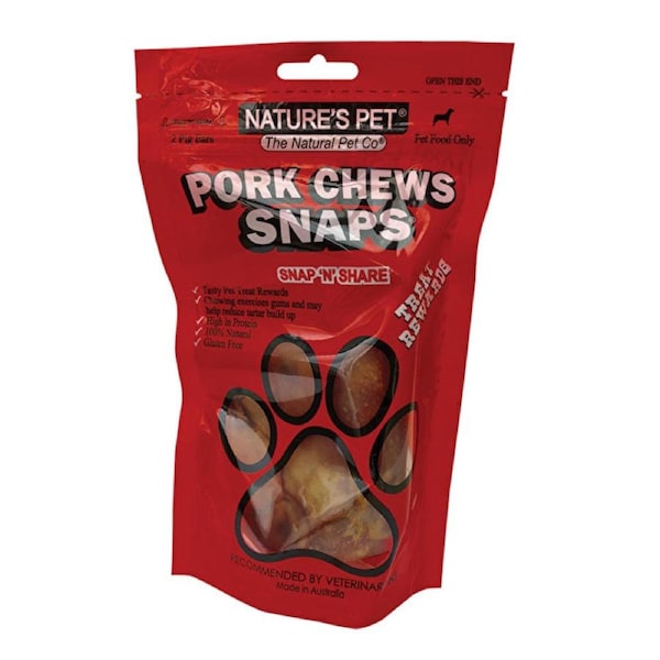 Nature's Pet Pork Chews Snaps (Pigs Ears) x 2 Pack 2 Pack
