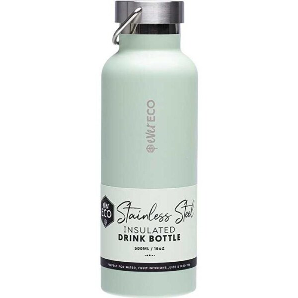 Ever Eco Insulated Stainless Steel Bottle Sage 500ml 500ml