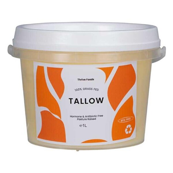 Thrive Tallow 100% Grass Fed Tallow 1000ml 1000ml